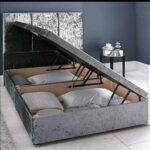 Crushed Velvet Divan Side lift Storage Bed