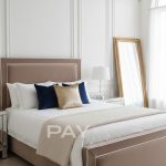 Oria Luxury Contrast Piping Bed Frame