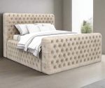 Grand Luxury Upholstered Ottoman Storage bed & Mattress Option