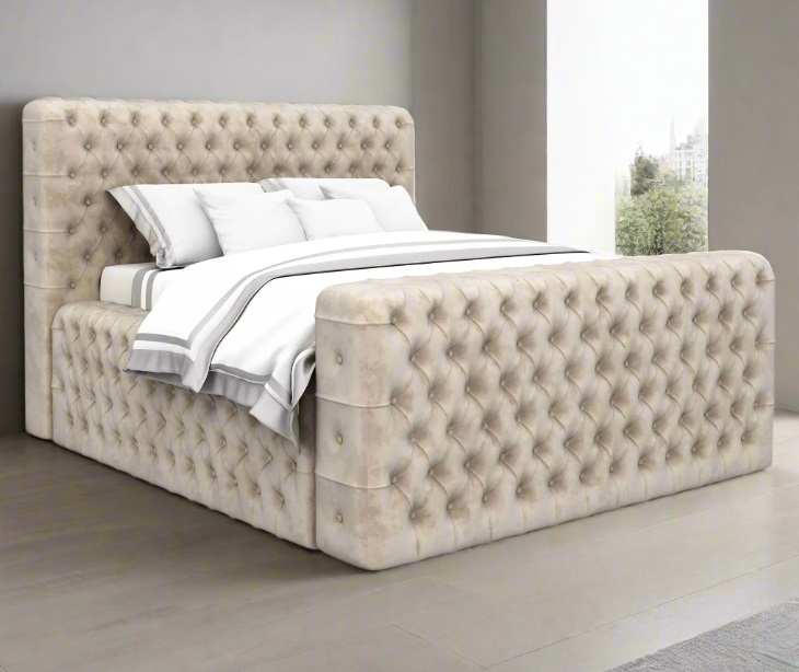 this was deal Grand Luxury Upholstered Ottoman Storage bed & Mattress Option - Image 1