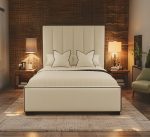 Luxurious Black Piping Bed Frame With Storage & Mattress Option - Image 2